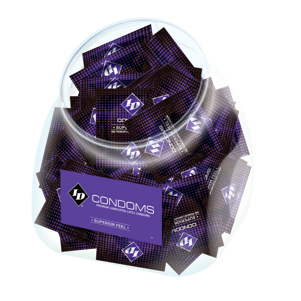 I.D. Lubricants - ID Condoms - Superior Feel - 144 Piece Jar - Condoms