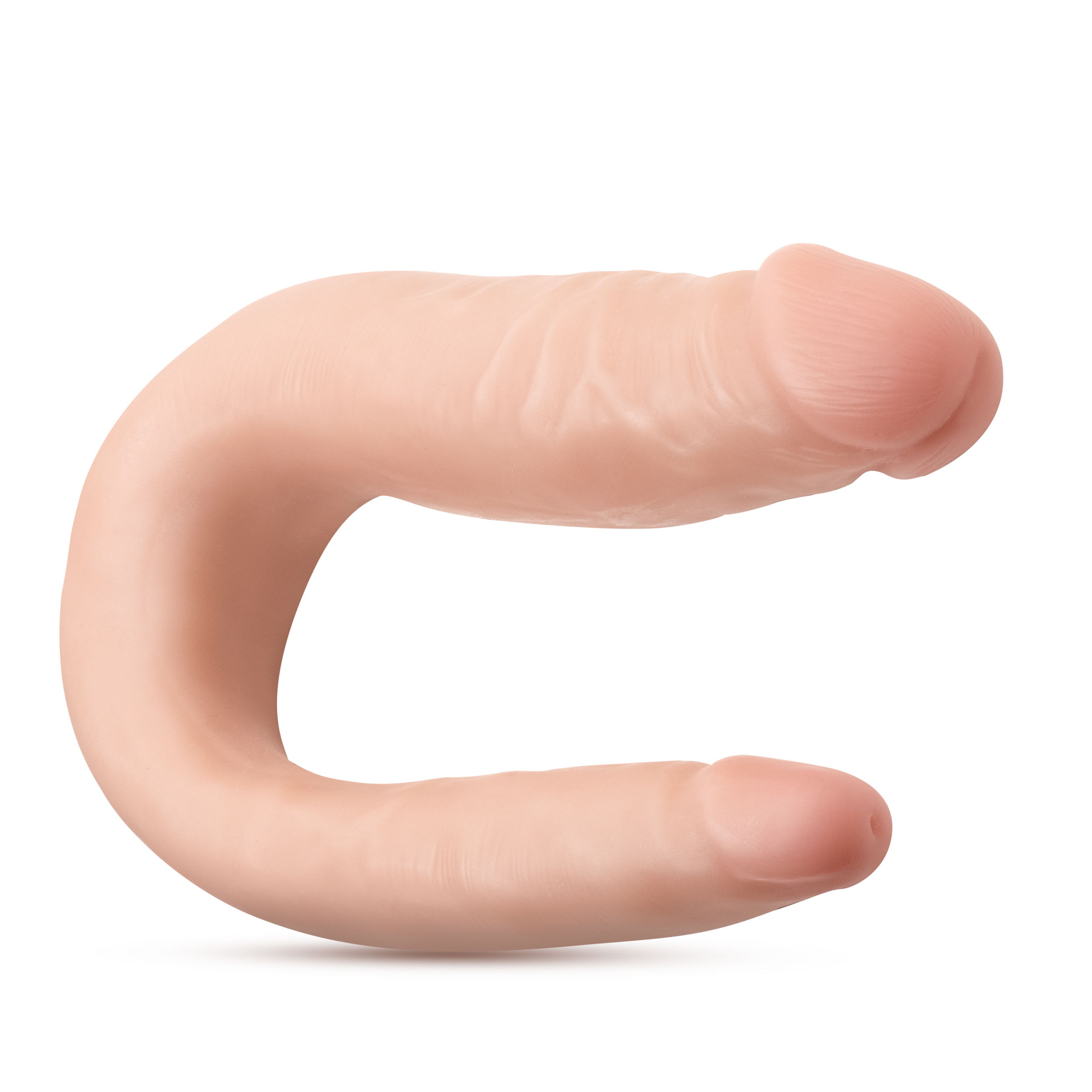 Blush - Dr. Skin Mini Double Dong Realistic 12 in. Dual-Ended Dildo Beige - Dildos - PVC