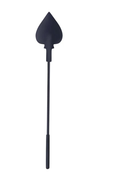 Blush - Temptasia Ardor - Spade Crop - Black - Bondage & Fetish Toys