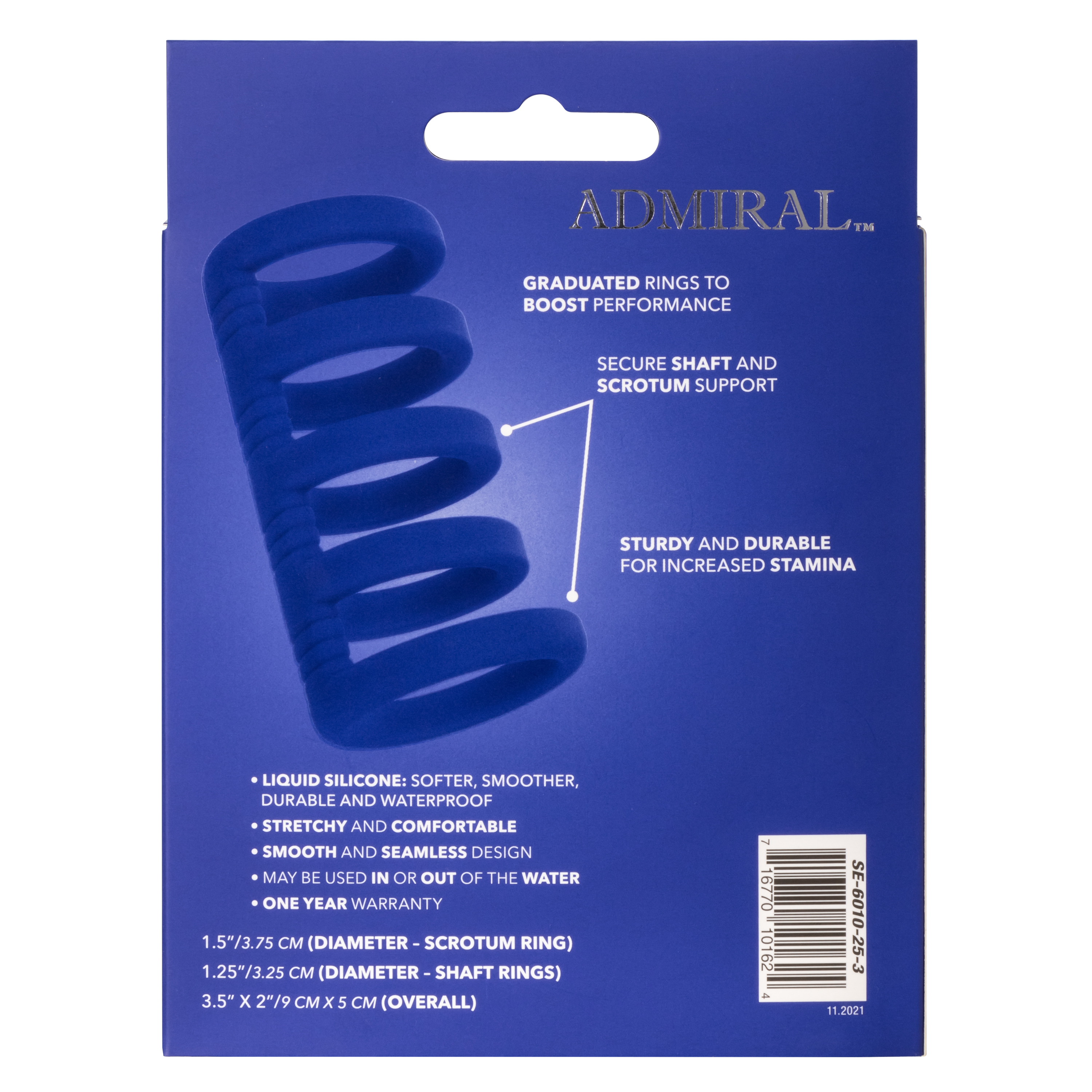 CalExotics - Admiral Xtreme Cock CageĀ - Blue - Cockrings