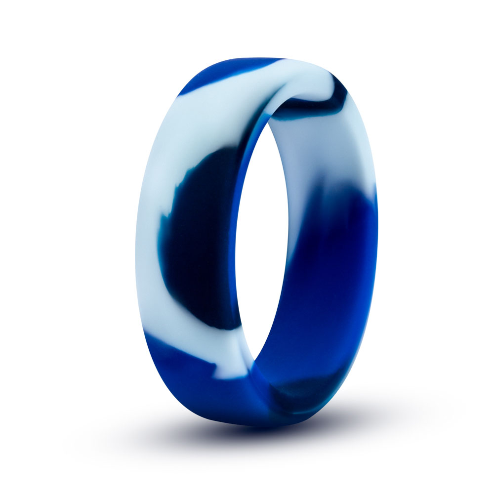 Blush - Performance - Silicone Camo Cock Ring - Blue Camoflauge - Cockrings