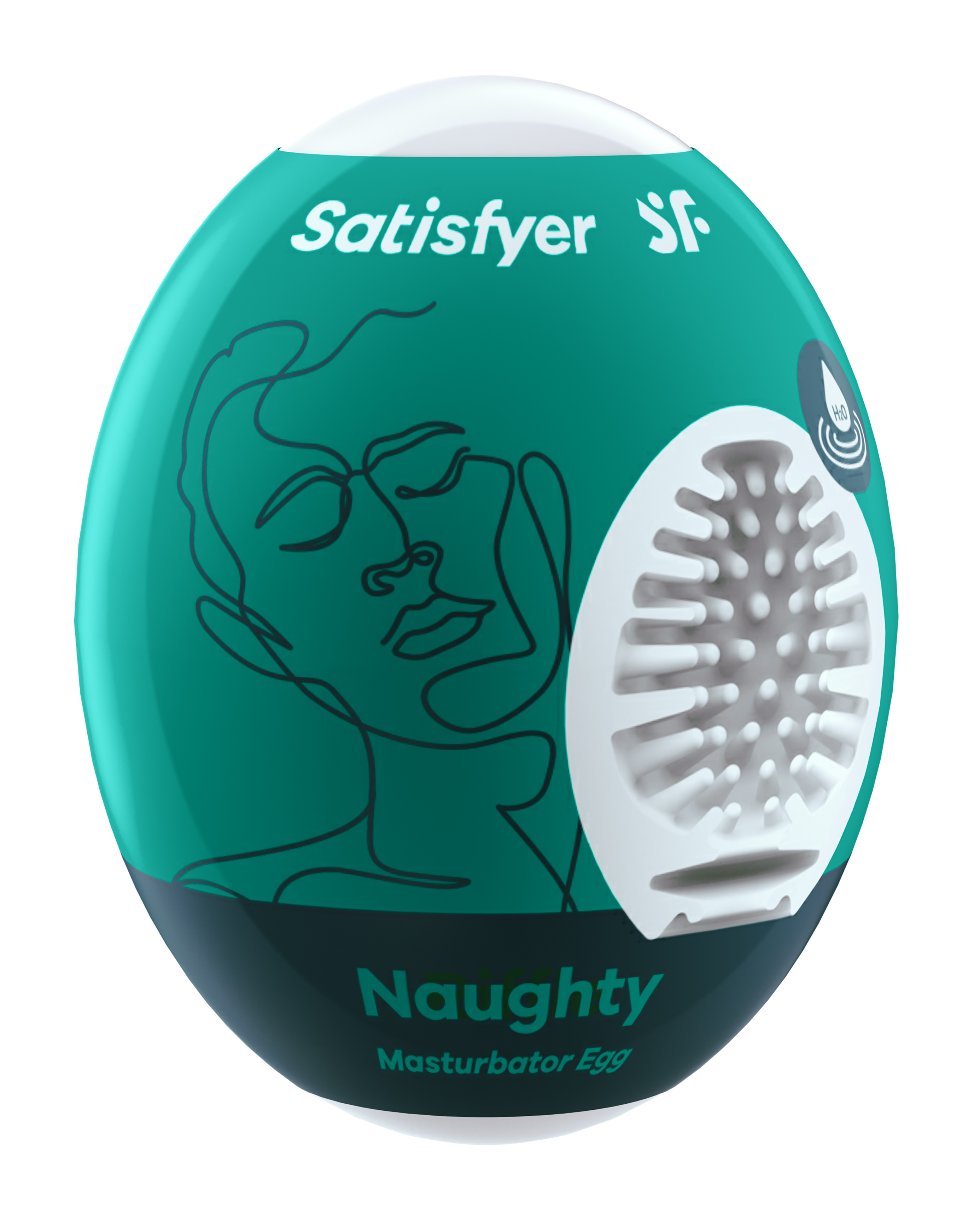 Satisfyer - Satisfyer Masturbator Egg - Naughty - Dark Green - Masturbation Aids for Males
