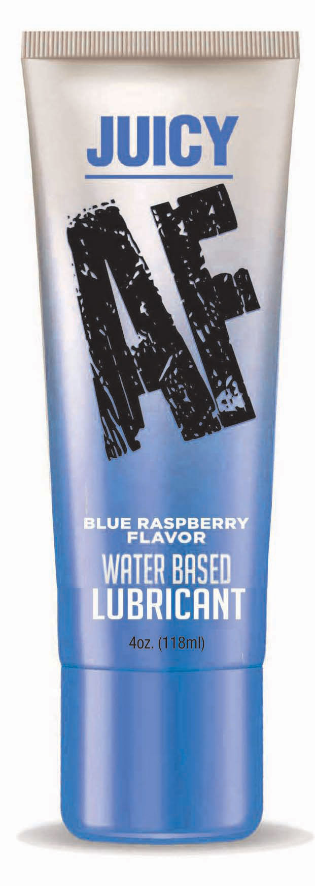 Little Genie - Juicy AF Water Based Lubricant Blue Raspberry 4 oz. - Lubricants, Creams & Glides - Liquid