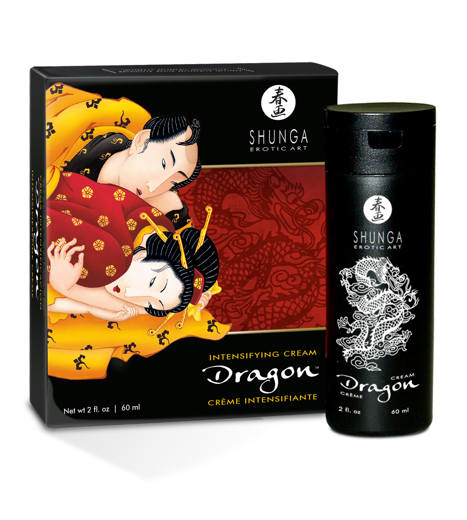 Shunga - Intensifying Cream - Dragon - 2 Fl. Oz. / 60 ml - Lubricants, Creams & Glides