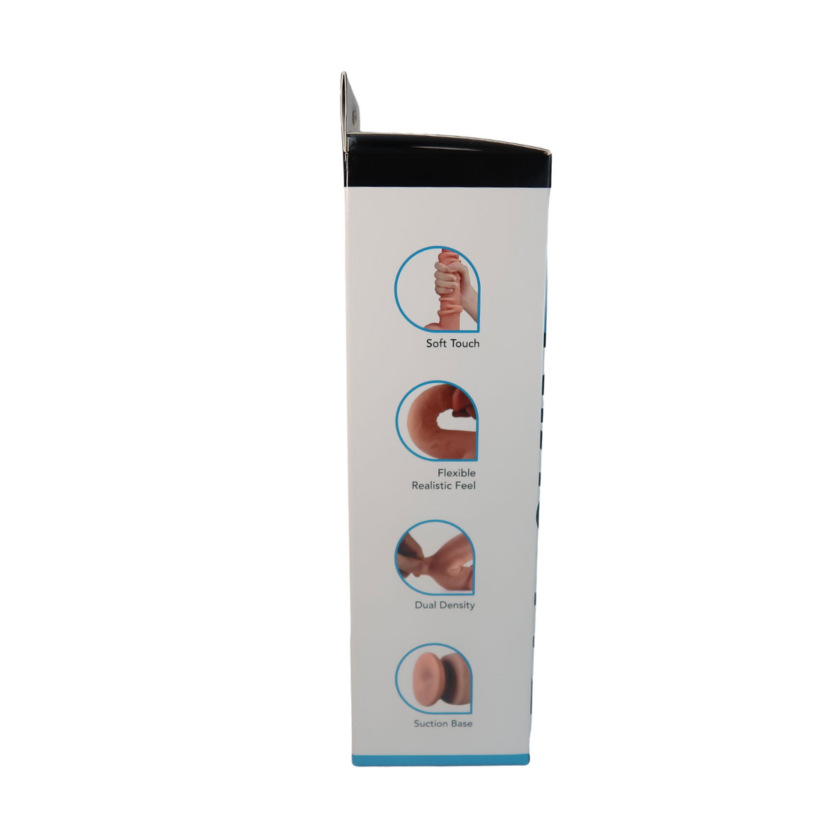 Viben Real Skin 9" Dual Layer Dildo - Dark Brown