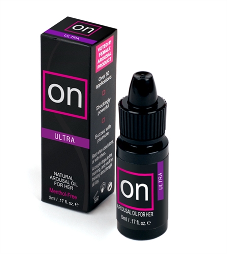 Sensuva - On Natural Arousal Oil - Ultra - Small Box - 0.17 Fl. Oz. - Lubricants, Creams & Glides
