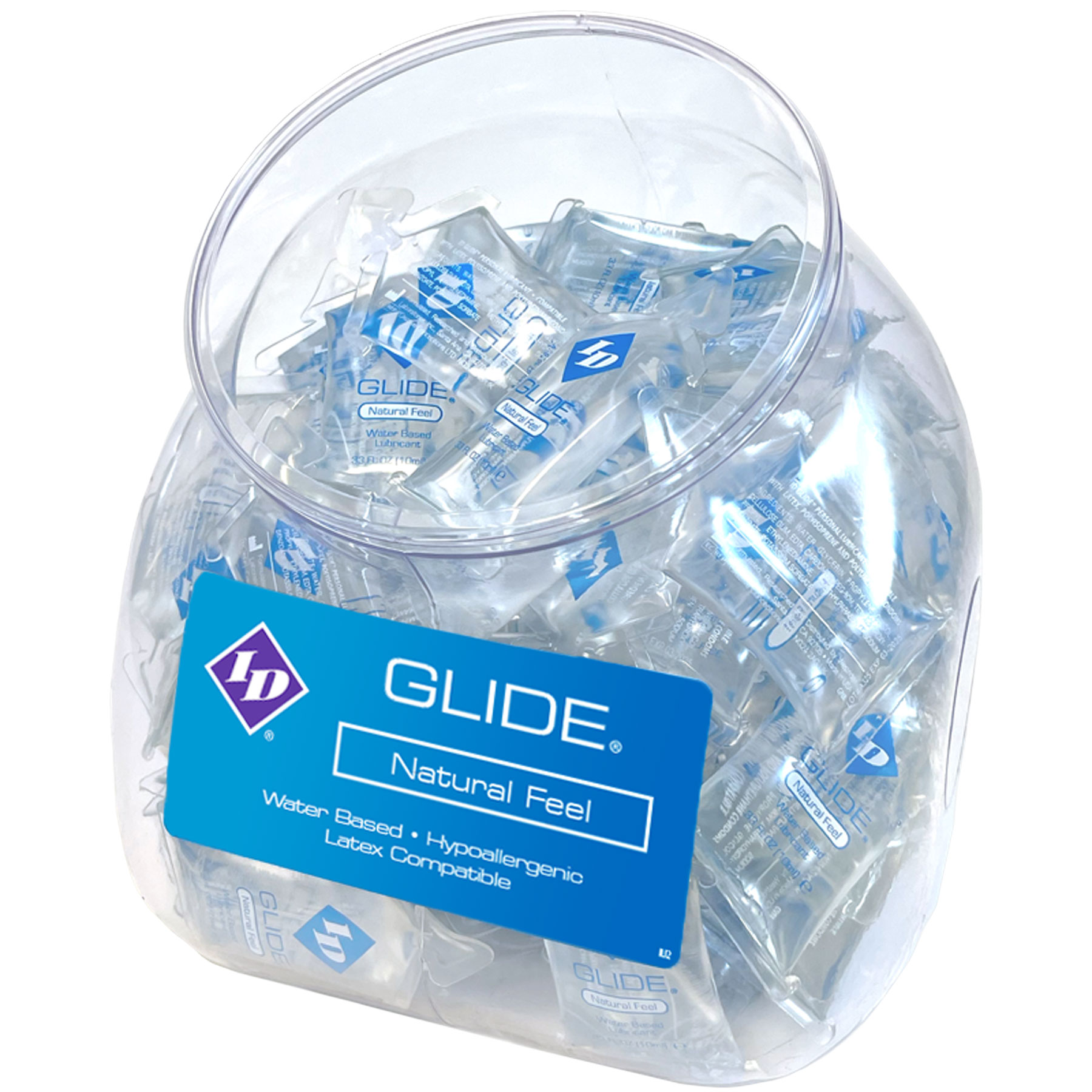 I.D. Lubricants - Glide 10 ml Pillow Jar - Displays-Bowls & Wall Displays