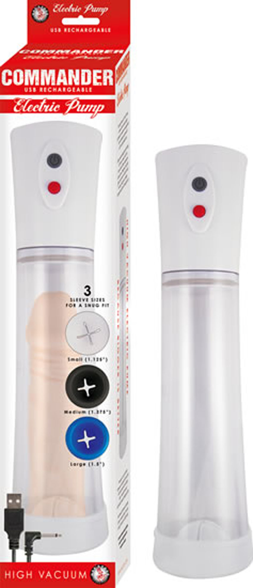Nasstoys - Commander Electric Pump - Clear - Pumps & Enlargers