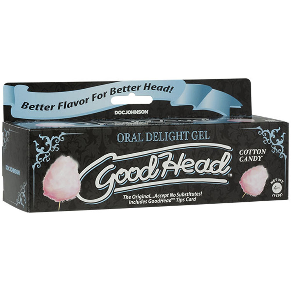 Doc Johnson - Goodhead - Oral Delight Gel - 4 Oz Tube - Cotton Candy - Edible