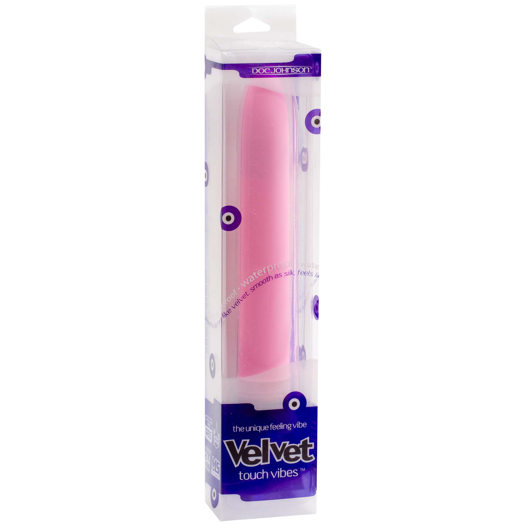 Doc Johnson - Velvet Touch Vibe 7 inch (Pink) - Vibrators - ABS