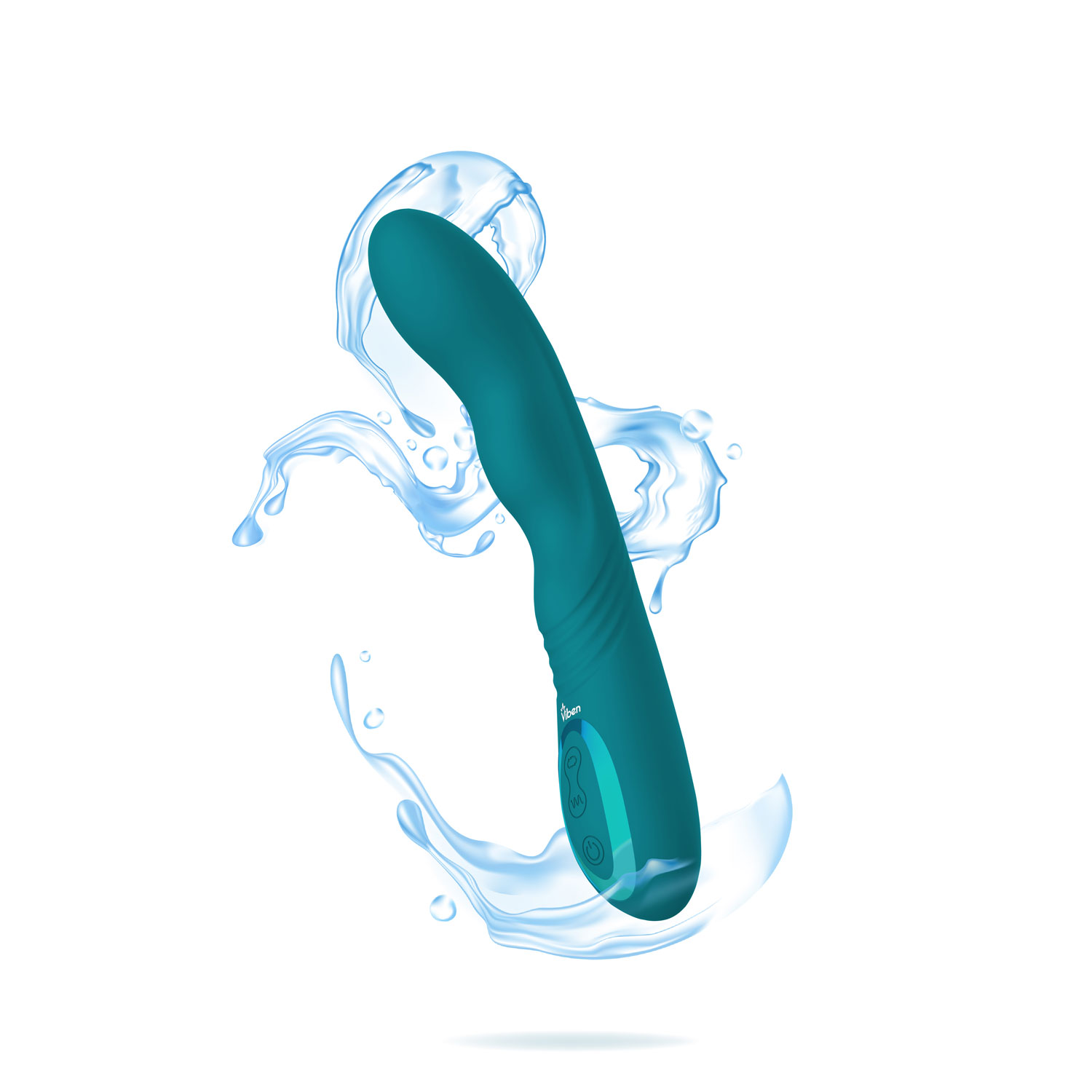 Viben - Swagger Wriggling G-Spot Vibe - Ocean - Eco-Friendly