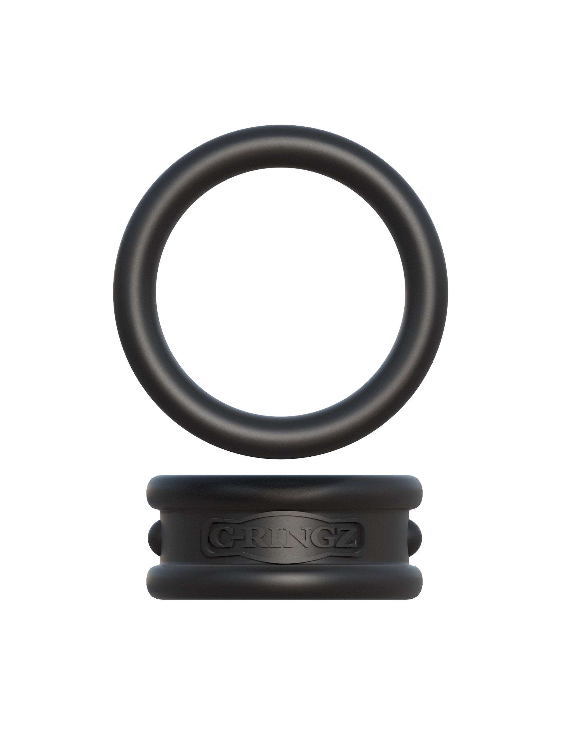 Pipedream - Fantasy C-Ringz Max Width Silicone Rings - Black - Cockrings