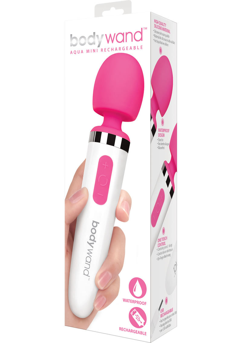 XGEN - Bodywand Aqua Mini Silicone Rechargeable Massager - Pink - Clit Stimulators