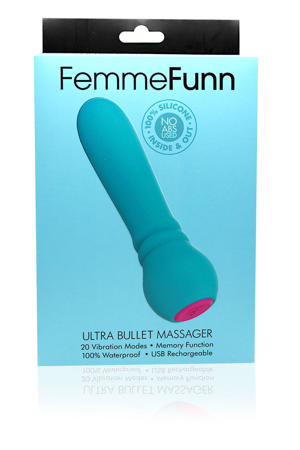 FemmeFunn - FemmeFunn Ultra Bullet Massager Rechargeable Silicone Vibrator Turquoise - Vibrators - Silicone