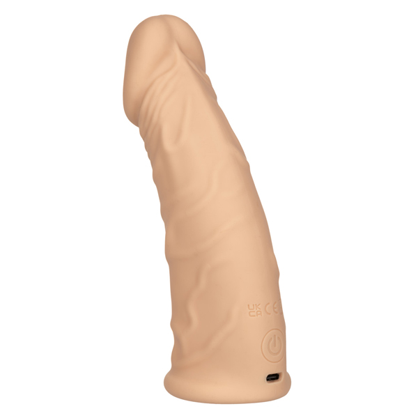 CalExotics - Performance Maxx Rechargeable Vibrating Extension 7" - Ivory - Penis Extension & Sleeves