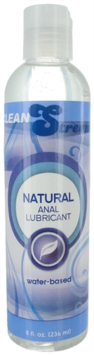 XR Brands - Natural Water Based Anal Lubricant 8 Oz - Lubricants, Creams & Glides
