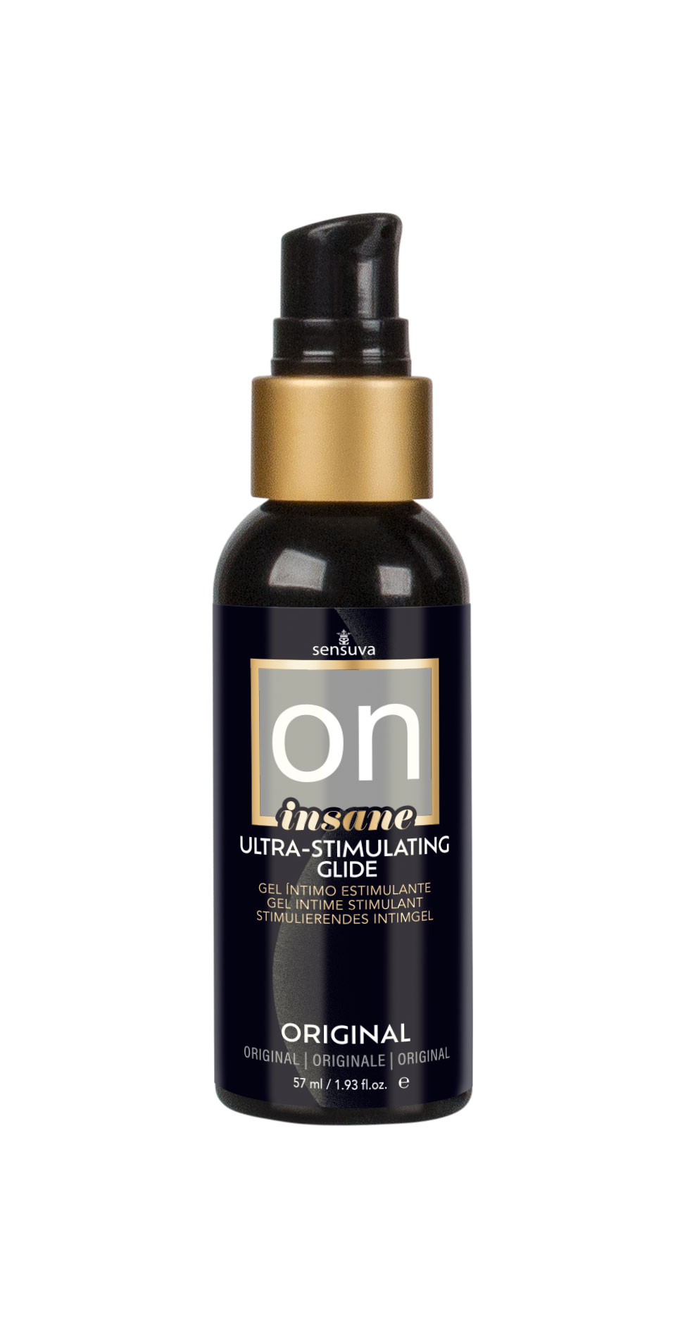 Sensuva - On Insane Ultra-Stimulating Glide Original Unflavored 2 Fl. Oz. 57ml Bottle - Lubricants, Creams & Glides