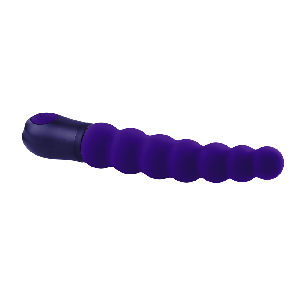 Selopa - Selopa Beaded Beauty Silicone Vibrator Purple - Vibrators - Silicone
