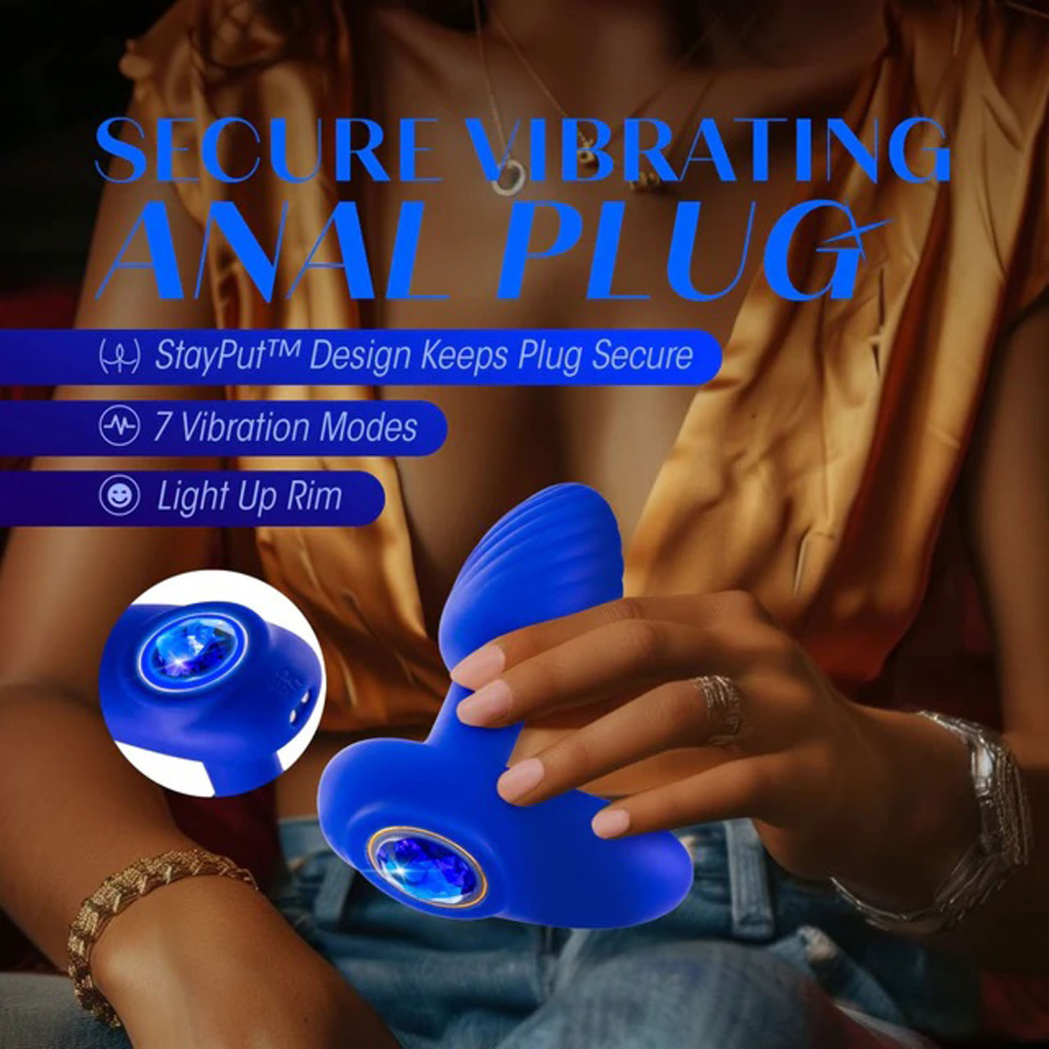 Blush - Oh My Gem Mystery Plug Sapphire - Anal Toys & Stimulators - Silicone