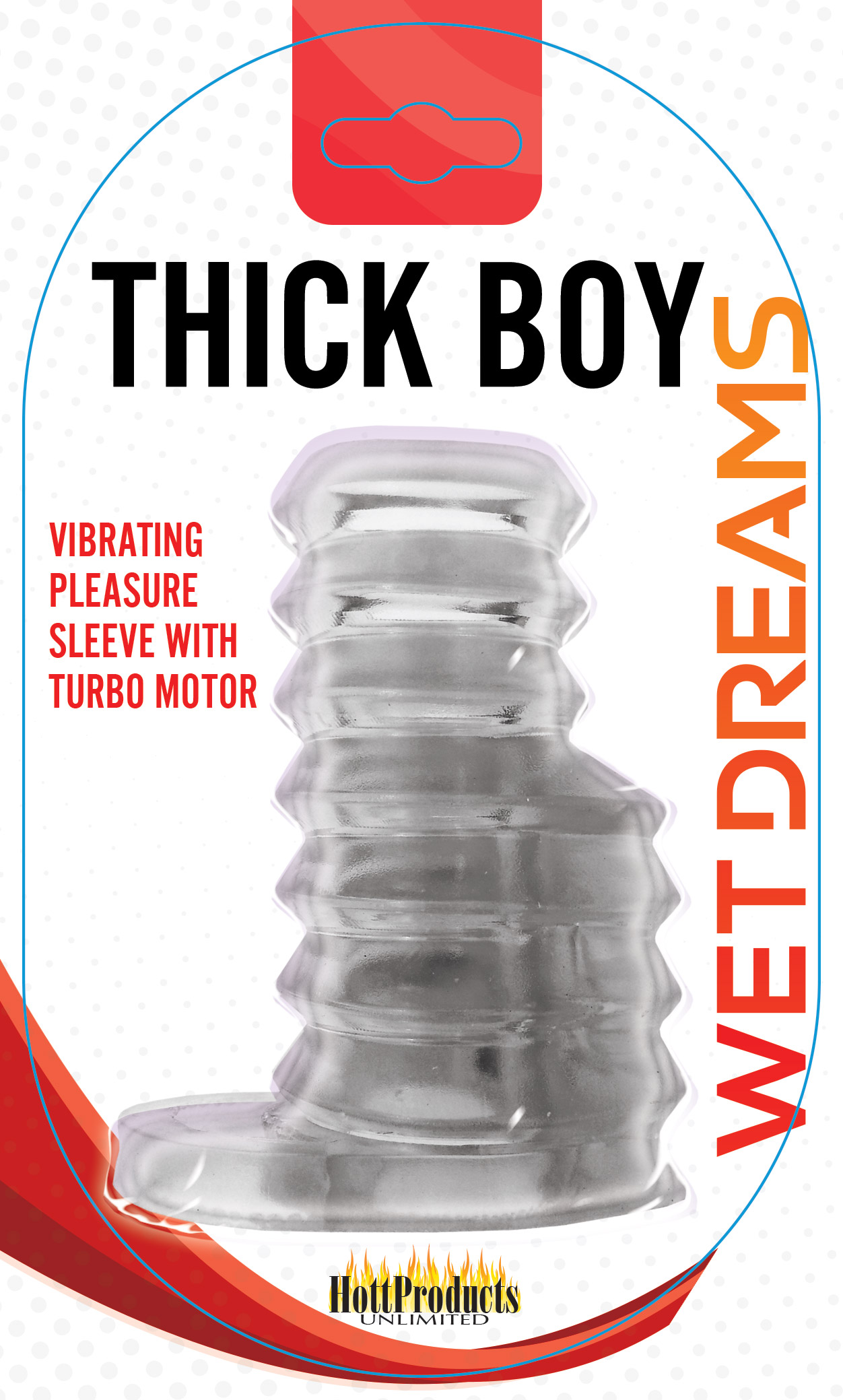 Hott Products - Thick Boy Turbo Sleeve - Clear - Cockrings