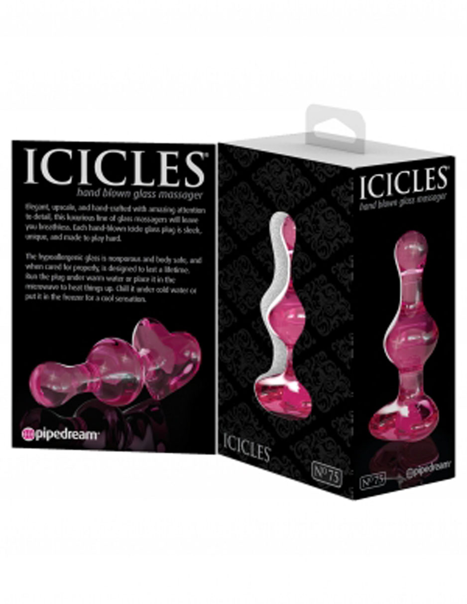 Pipedream - Icicles #75 - Pink - Anal Toys & Stimulators