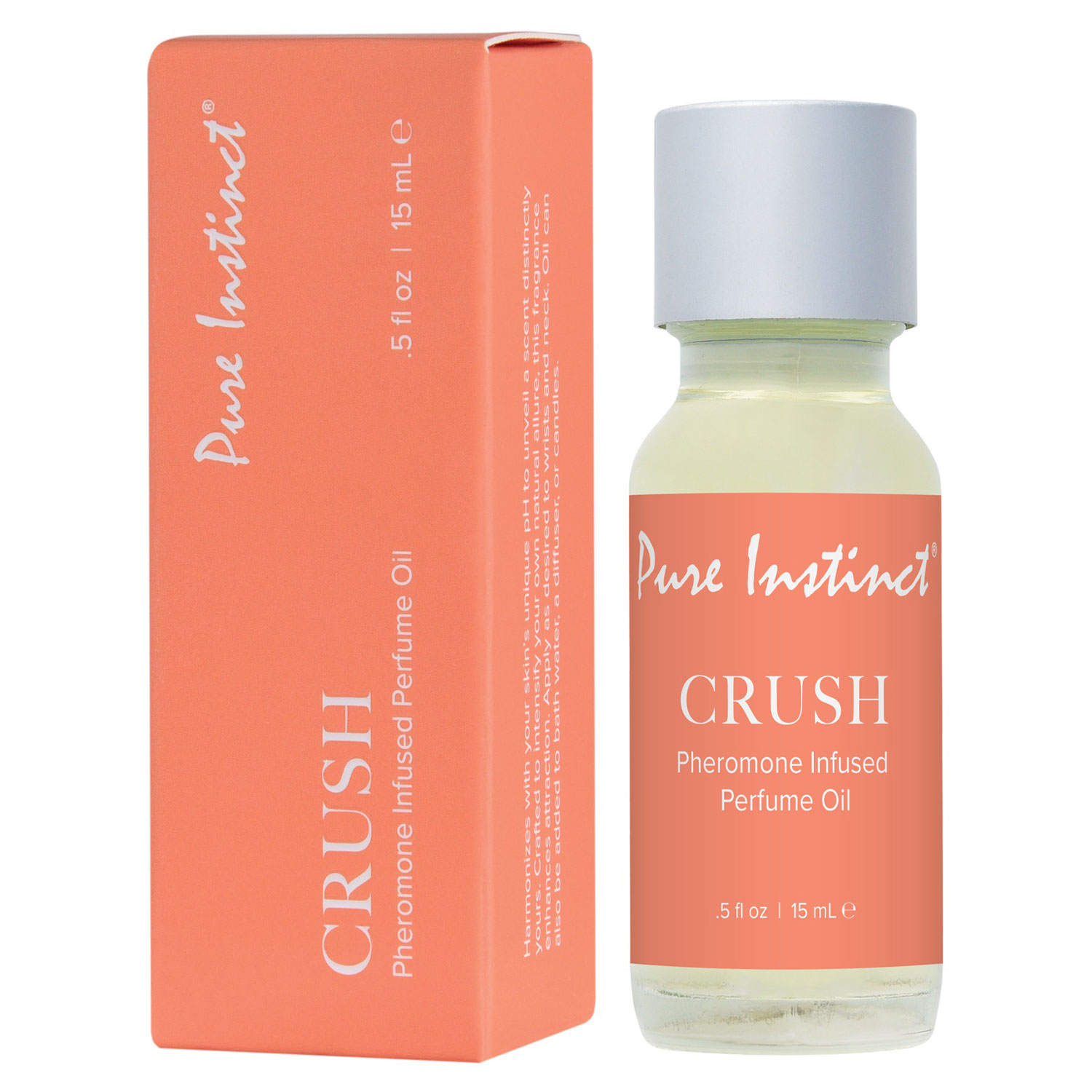 Classic Brands - Pure Instinct Pheromone Perfume Oil Crush Dropper 15 ml | 0.5 Fl Oz - Bath & Body