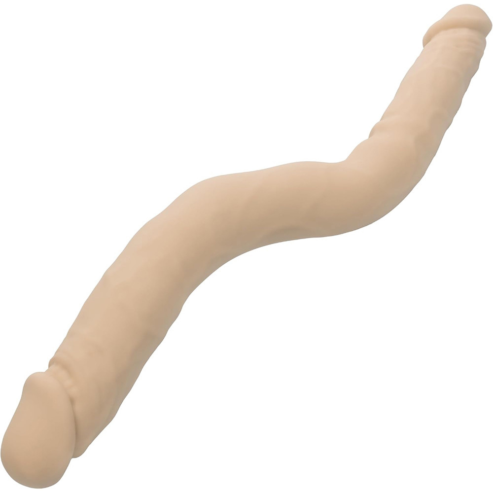 CalExotics - Silicone Studs Bend and Hold Dual Dong 12 Inch - Ivory - Dildos & Dongs