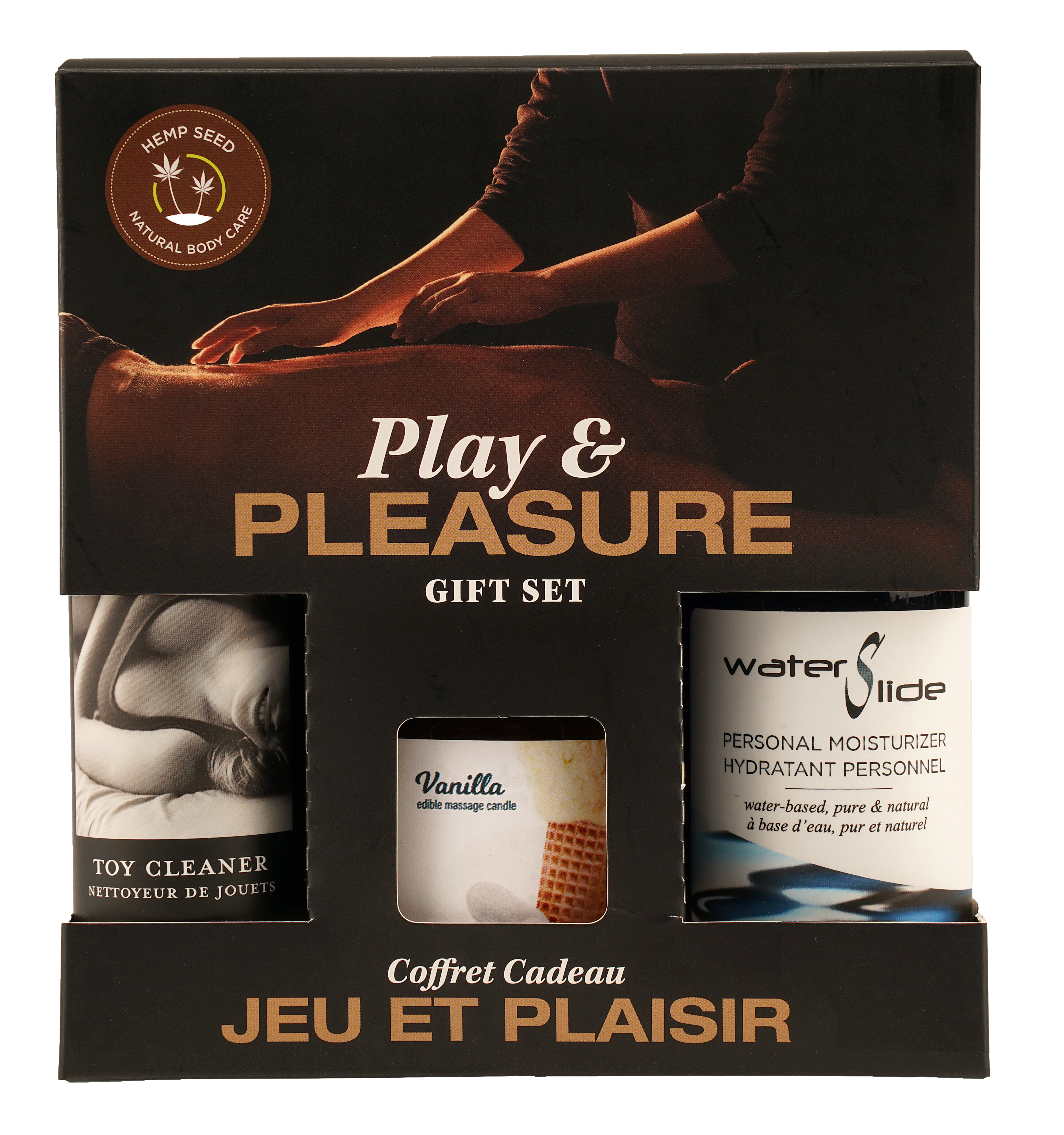 Earthly Body - Hemp Seed by Night Play and Pleasure Gift Set - Vanilla - Bath & Body