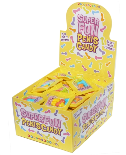 Little Genie - Super Fun Penis Candy - 100 Piece p.o.p Display - 3g Bags - Displays-Bowls & Wall Displays