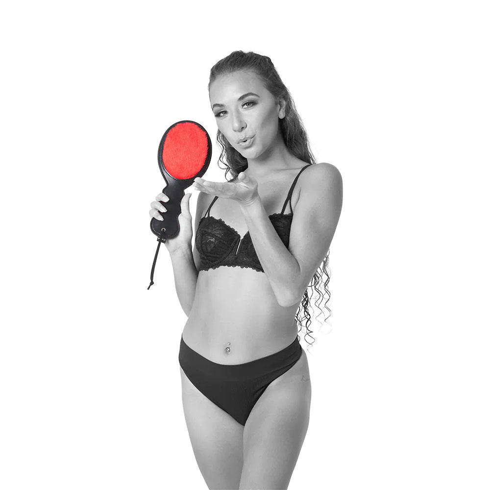 Sportsheets - Sportsheets Sex & Mischief Amor Paddle Dual-Sided Red - Bondage & Fetish Toys - Polyurethane