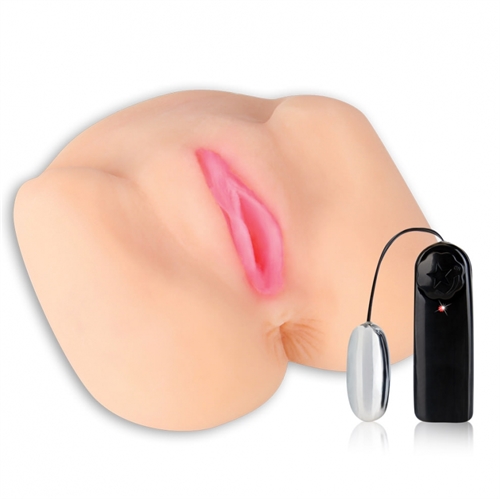 Electric Eel Hustler Vibrating Spread Eagle Pussy & Ass Dual Entry Masturbator