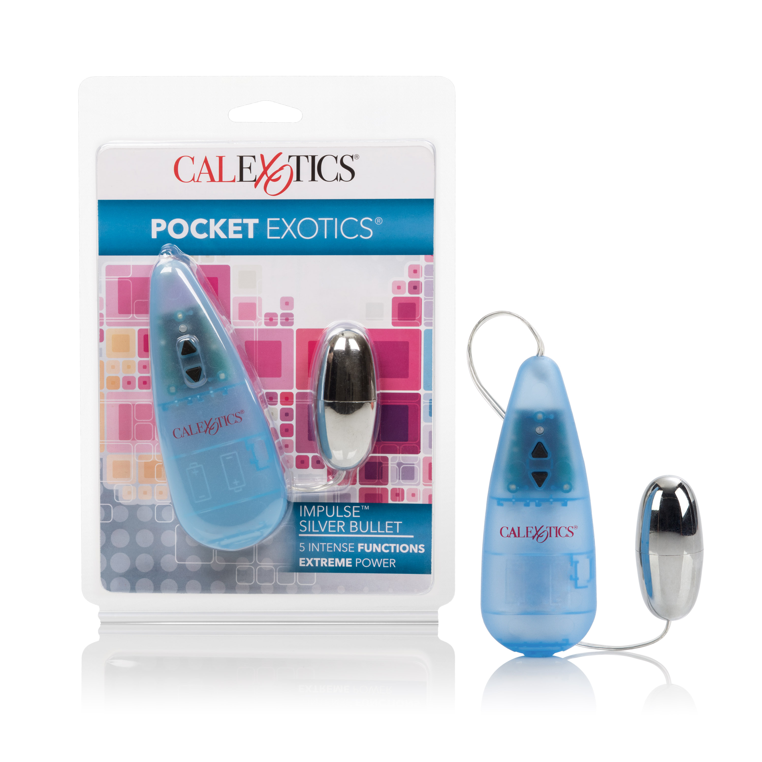 CalExotics - Pocket Exotics Impulse Silver Bullet - Clit Stimulators