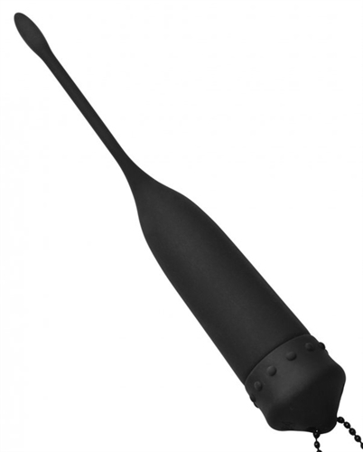 XR Brands - Master Series Cadence Vibrating Silicone Sound Black - General - Silicone