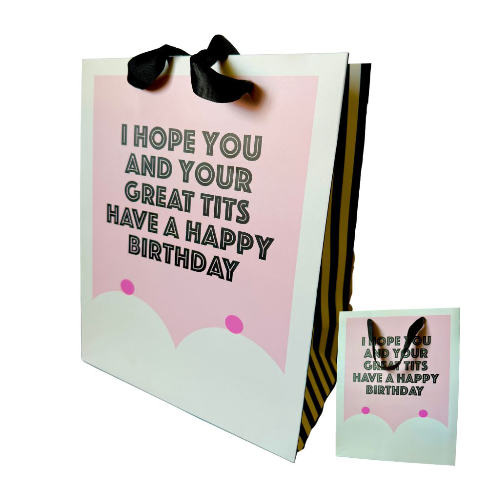 Kheper Games - Great Tits Medium Gift Bag - Gag Gifts & Novelties