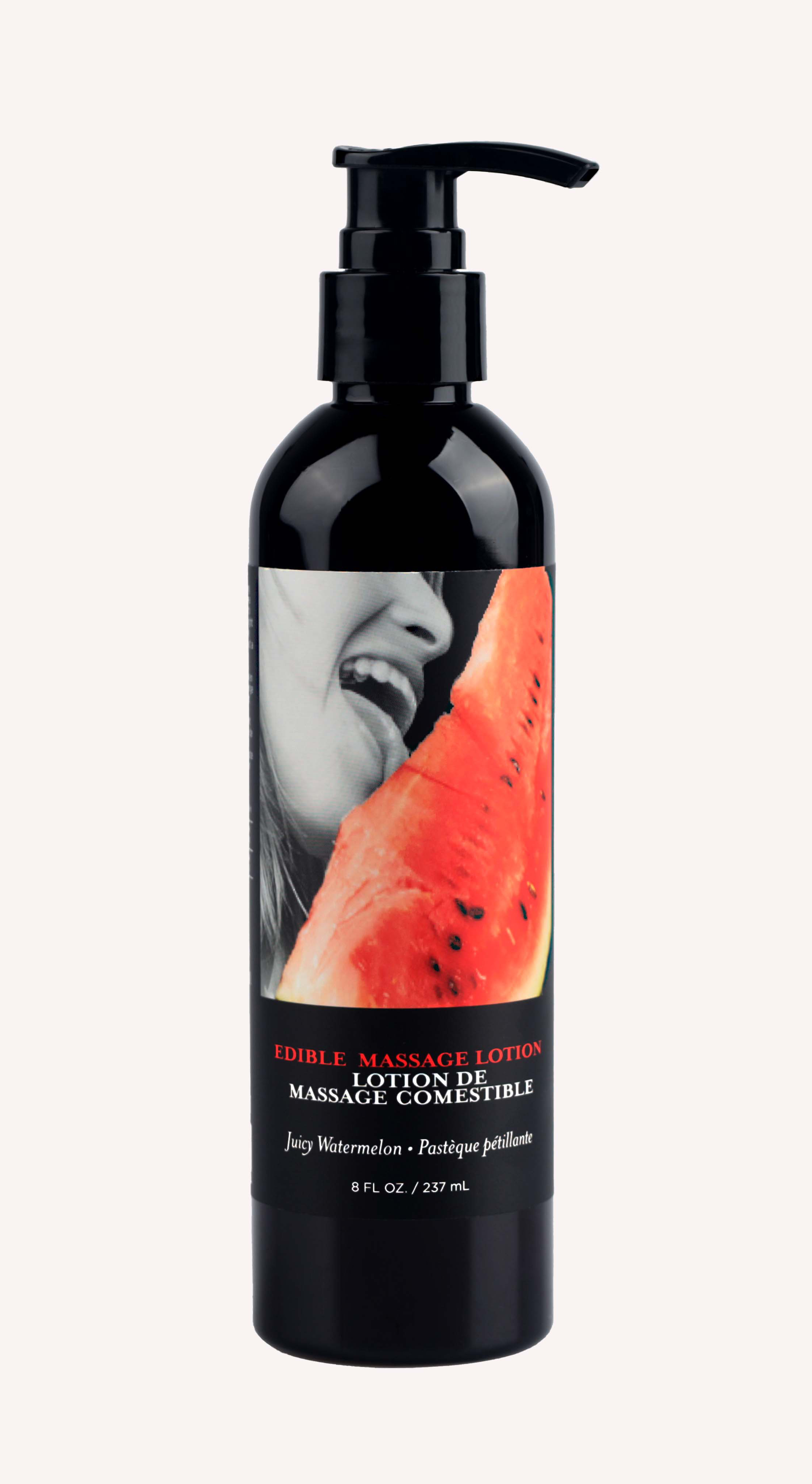 Earthly Body - Edible Massage Lotion - Watermelon - 8 Fl. Oz. - Bath & Body