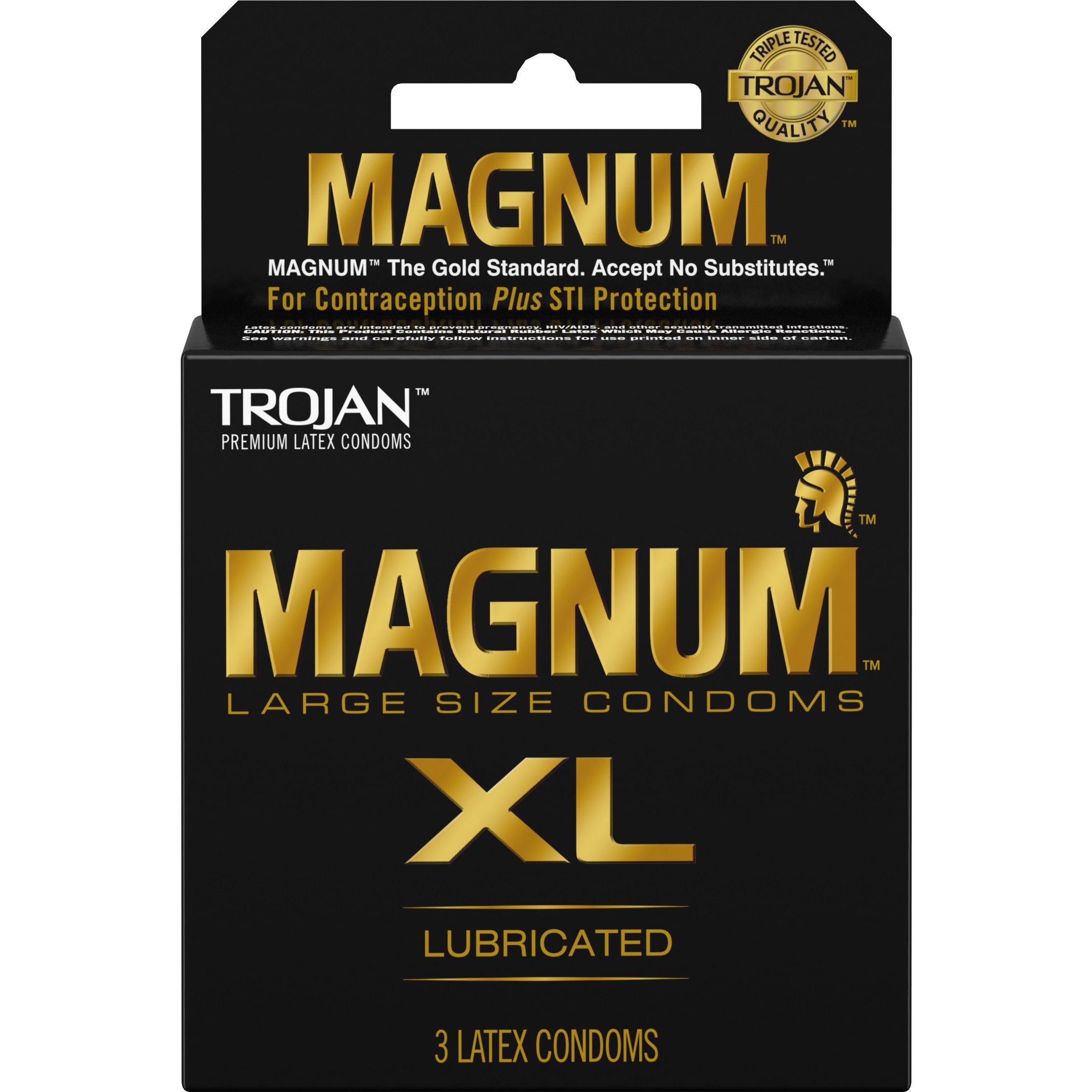 Paradise Marketing - Trojan Magnum XL - 3 Pack - Condoms