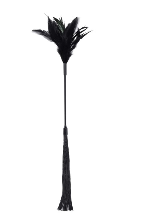 Sportsheets - Shadow Feather Tickler - Black - Bondage & Fetish Toys