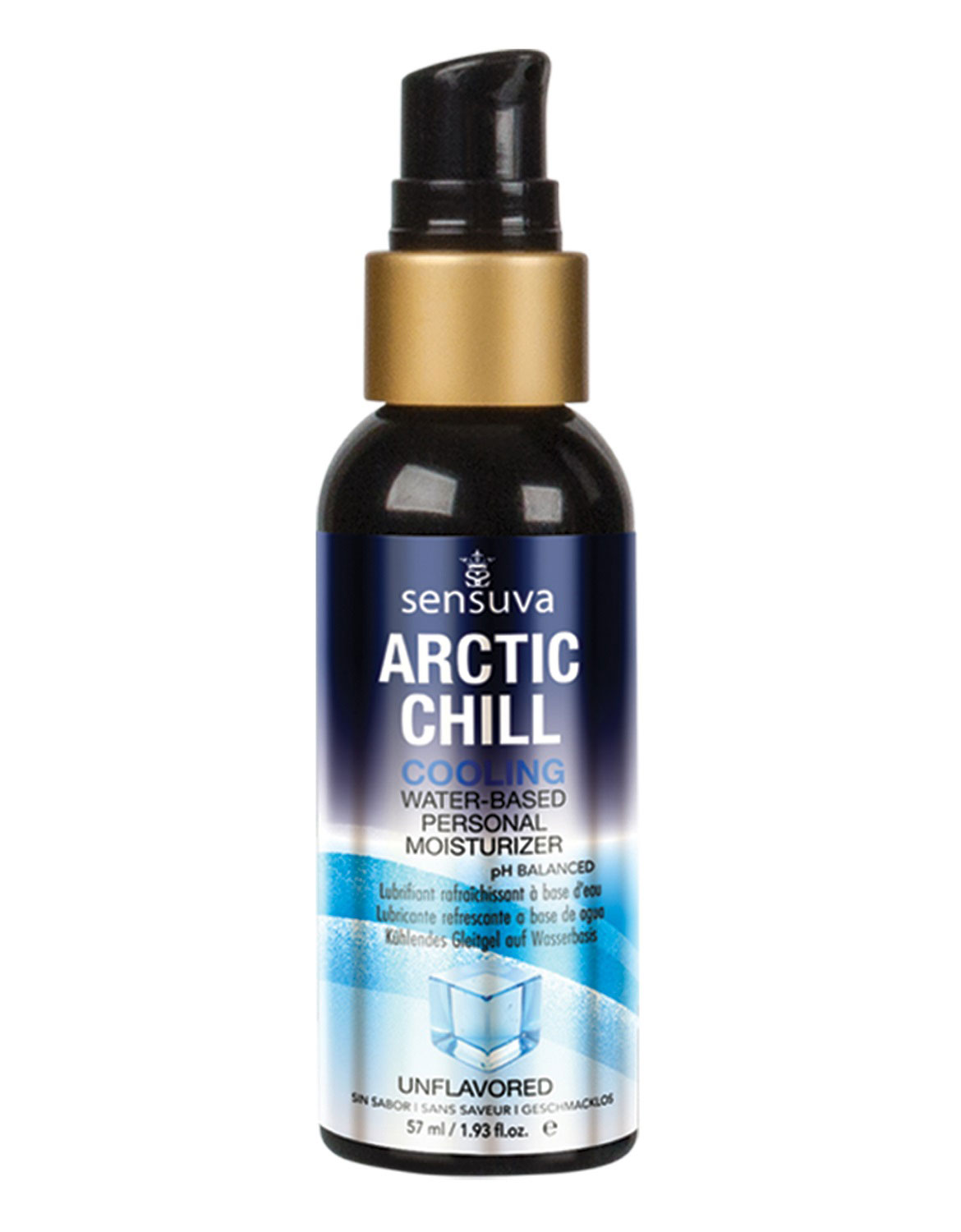 Sensuva - Arctic Chill Natural Water-Based Cooling Lubricant 2oz - Lubricants, Creams & Glides