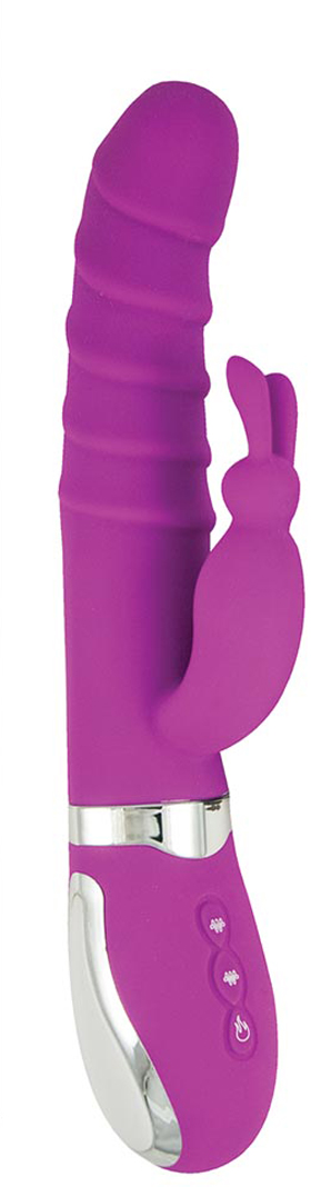 Nasstoys - Energize Heat Up Bunny 1 Purple - Vibrators - Silicone