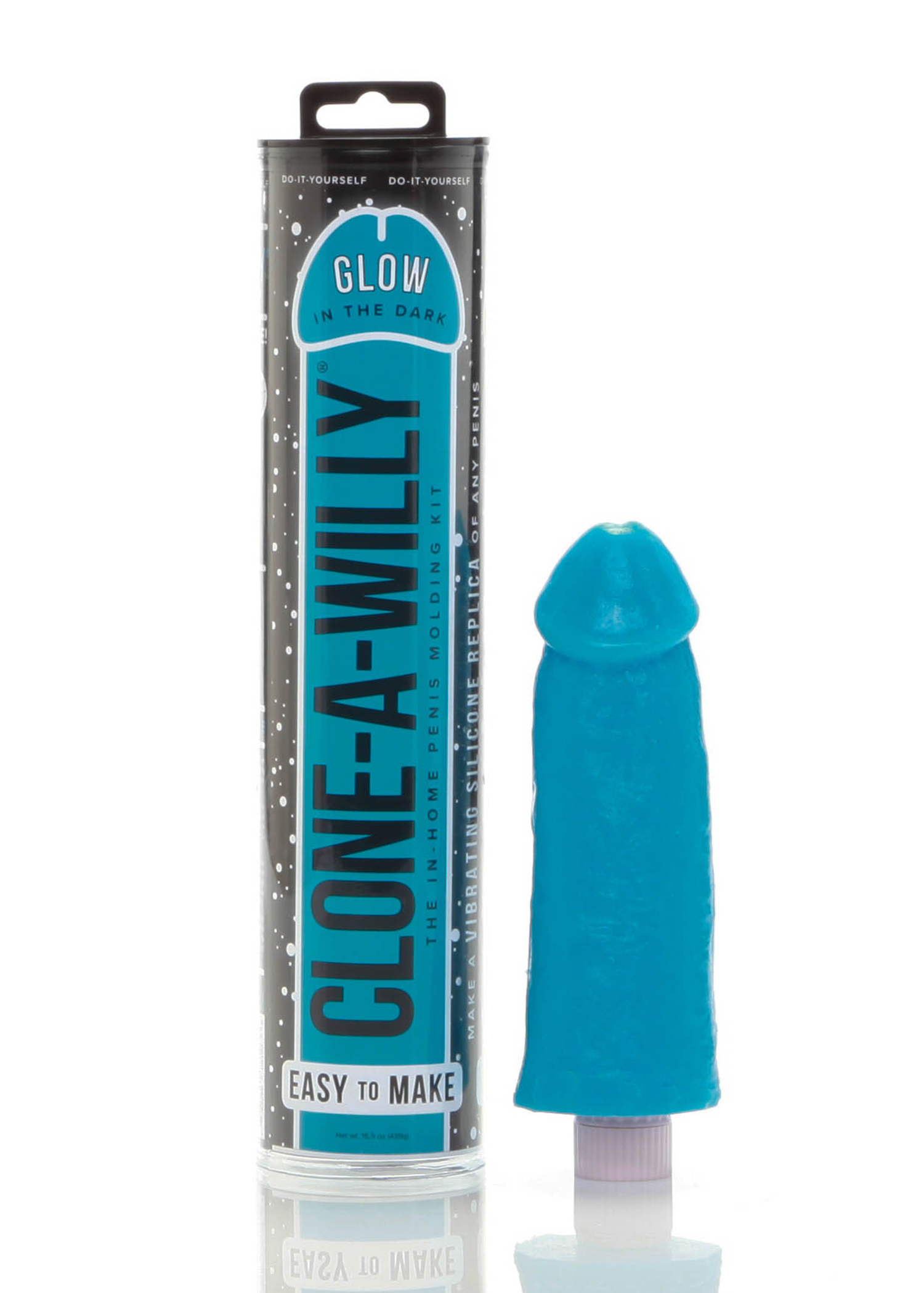 Clone-a-Willy Clone-A-Willy DIY Vibrating Dildo Kit Glow-in-the-Dark Blue