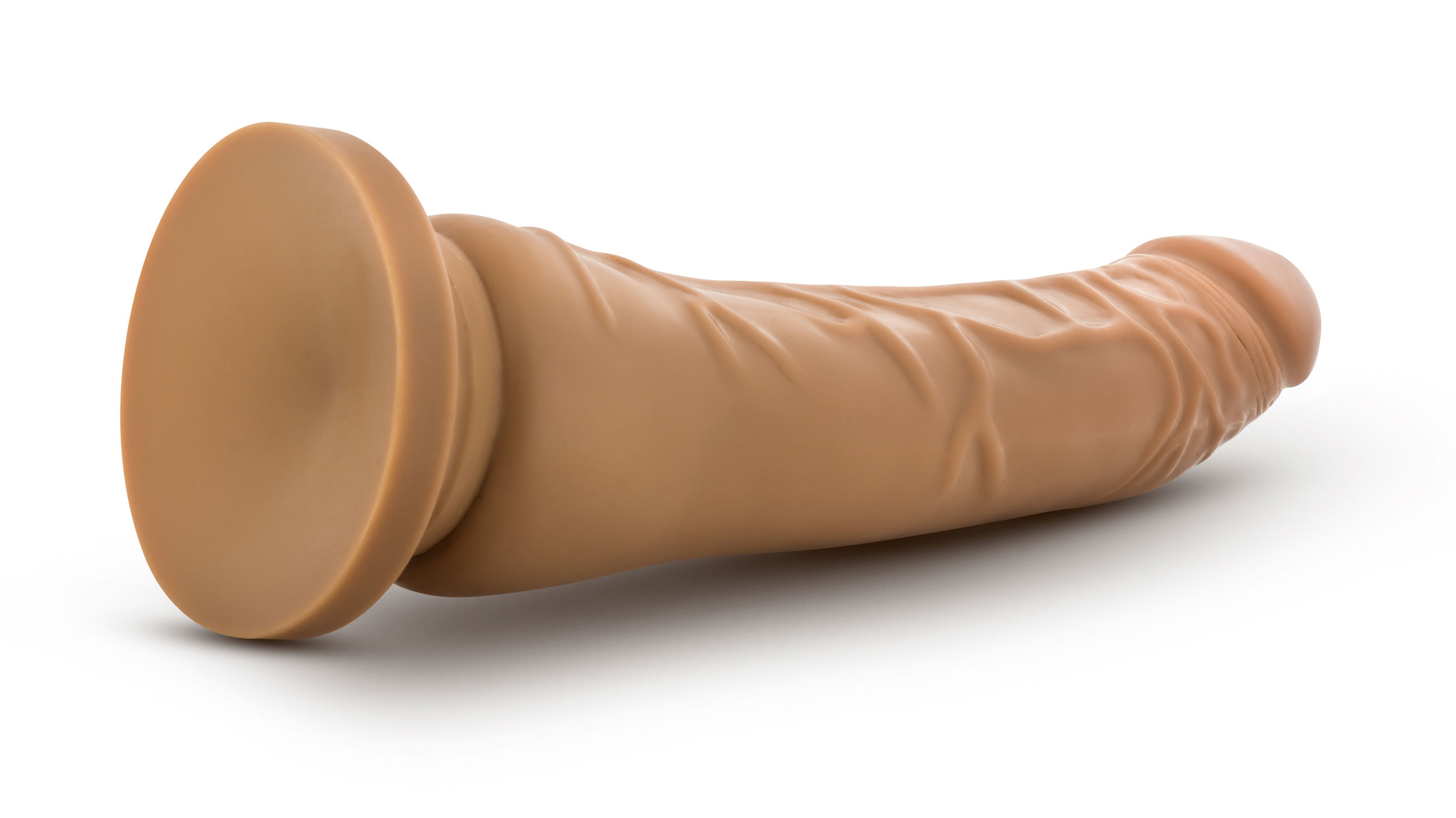 Blush - Dr. Skin Silicone - Dr. Noah - 8 Inch Dong With Suction Cup - Mocha - Dildos