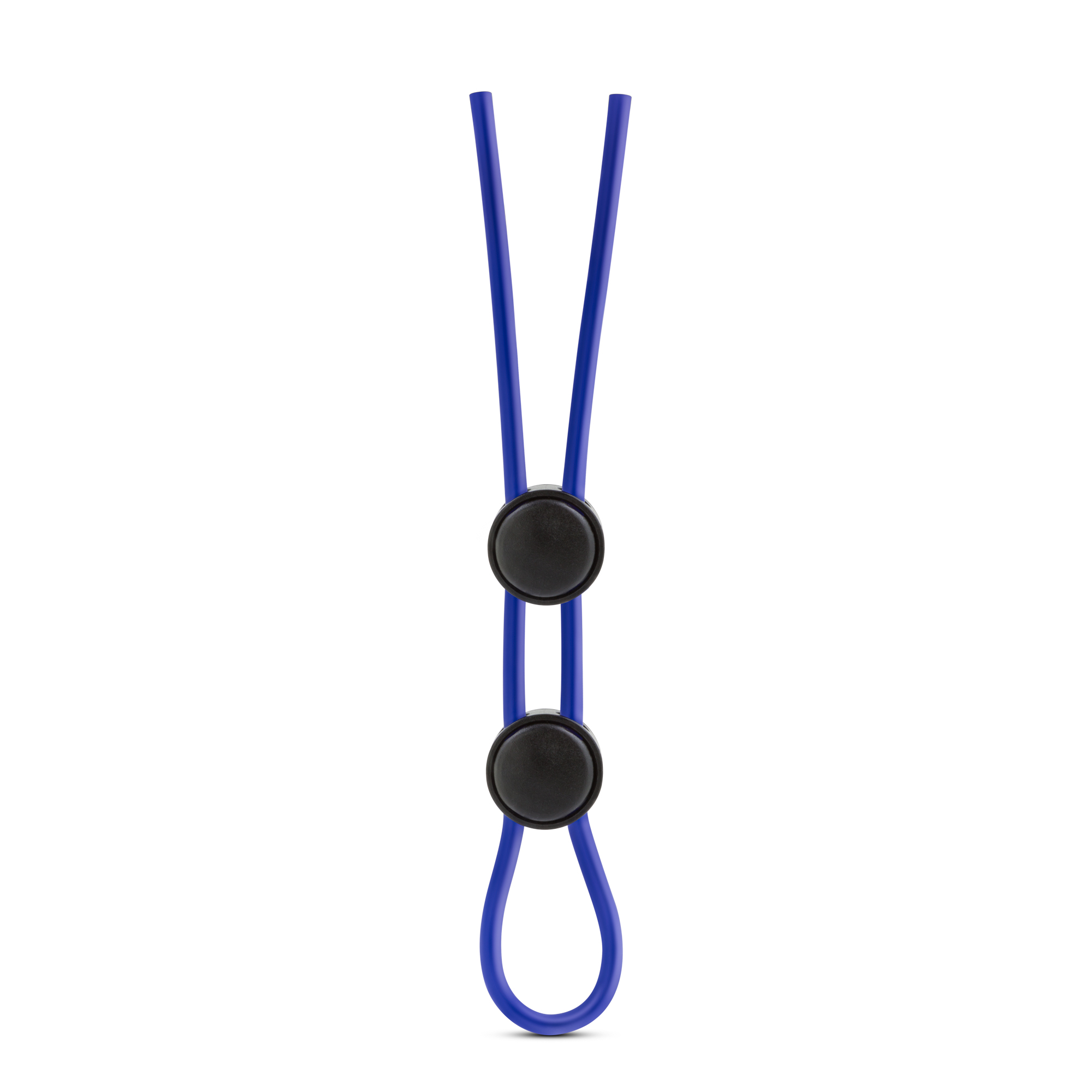 Blush - Stay Hard - Silicone Double Loop Cock Ring - Blue - Cockrings
