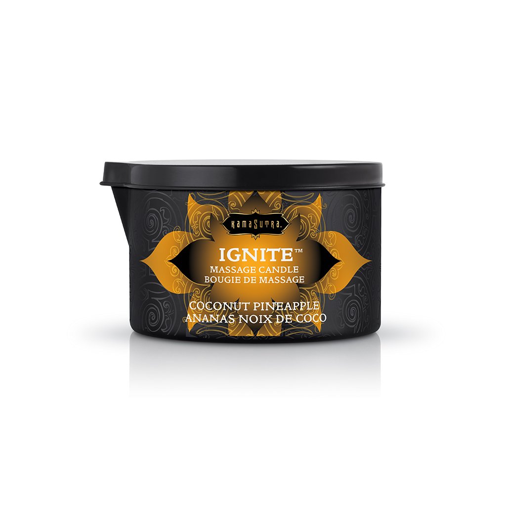 Kama Sutra - Ignite Coconut Pineapple Massage Candle - 6 Oz - Bath & Body