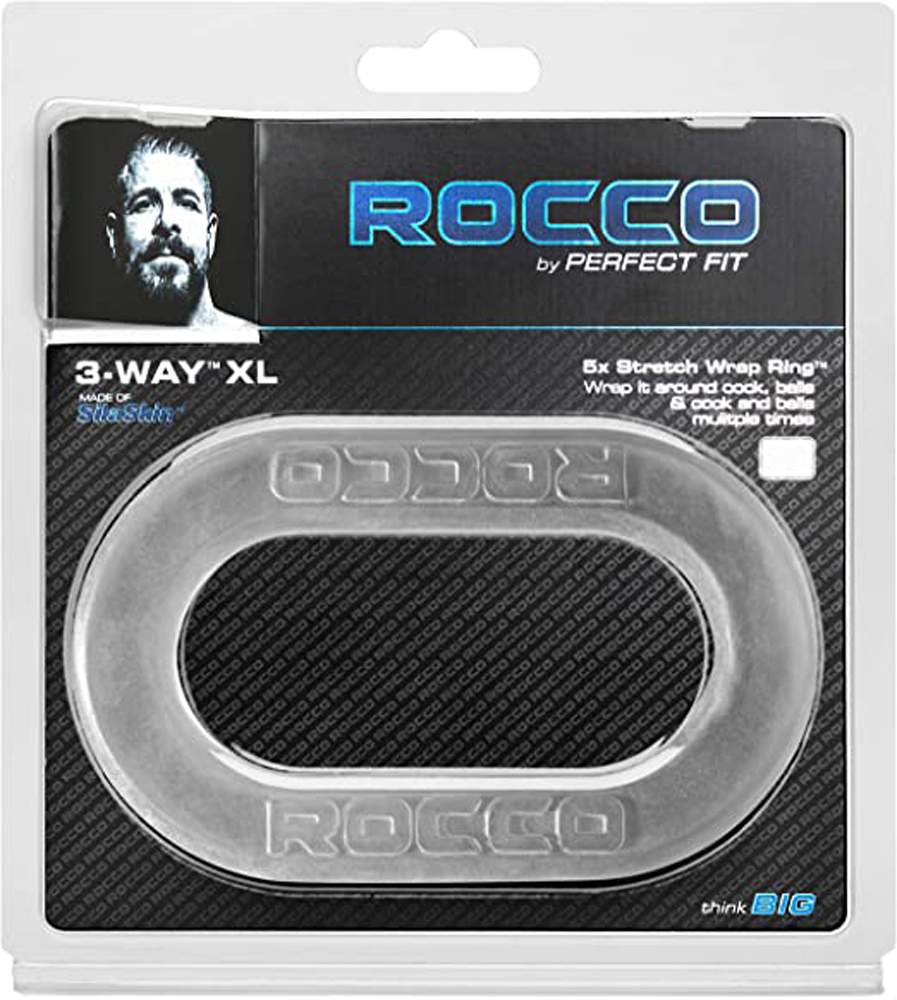 Perfect Fit - The Rocco 3-Way XL Wrap Ring - Clear - Cockrings