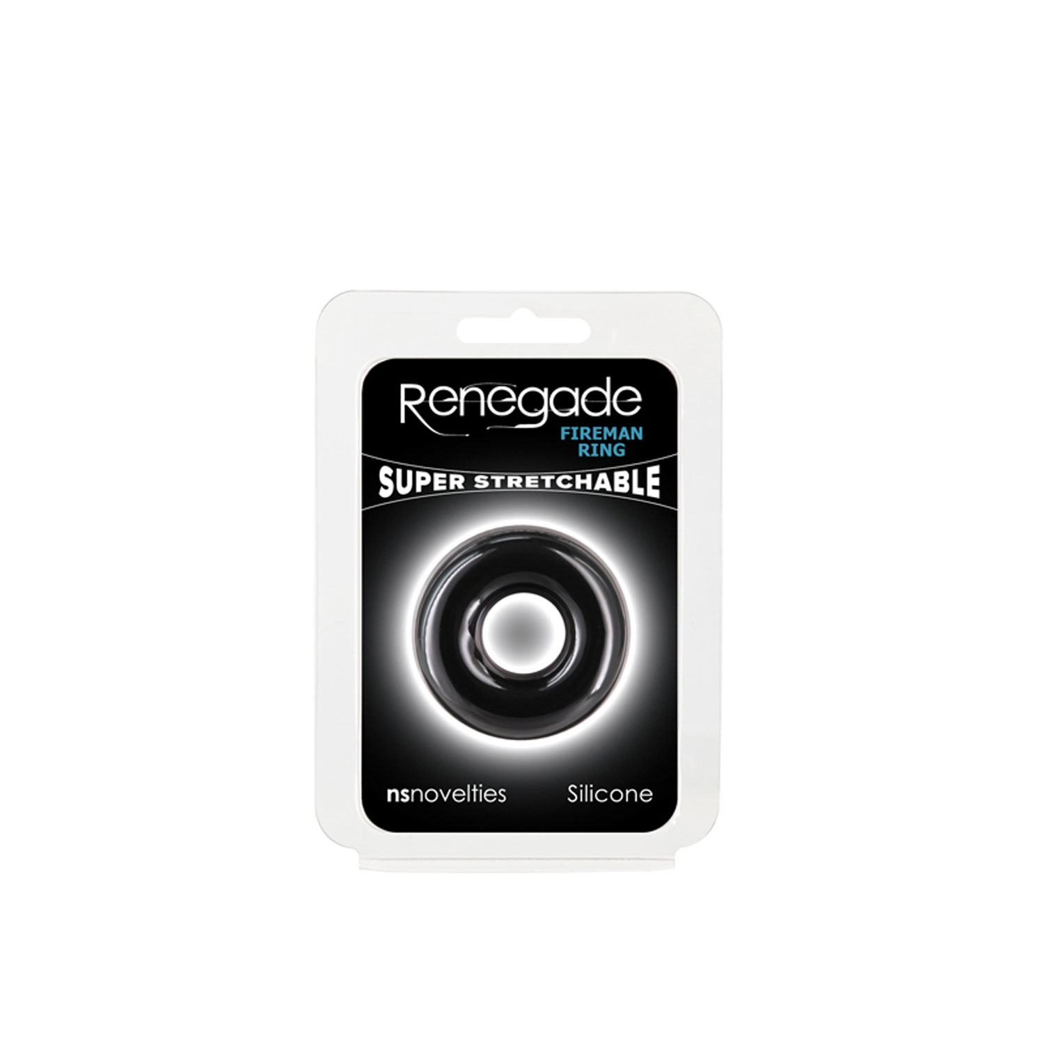 NS Novelties - Renegade Fireman Ring Small Black - Cockrings - Silicone