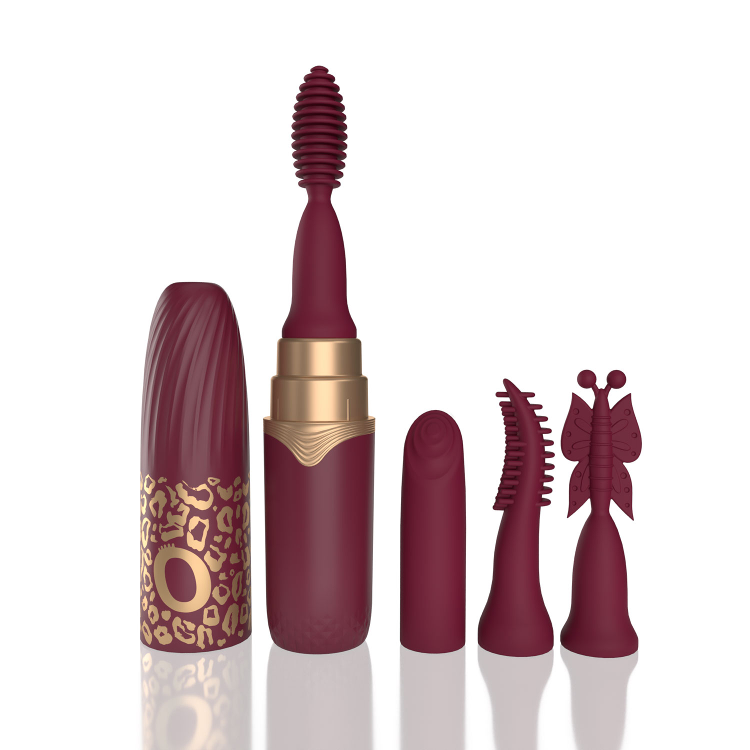 Screaming O - Screaming O My Secret Premium Rechargeable Vibrating Lipstick Merlot - Vibrators - Silicone