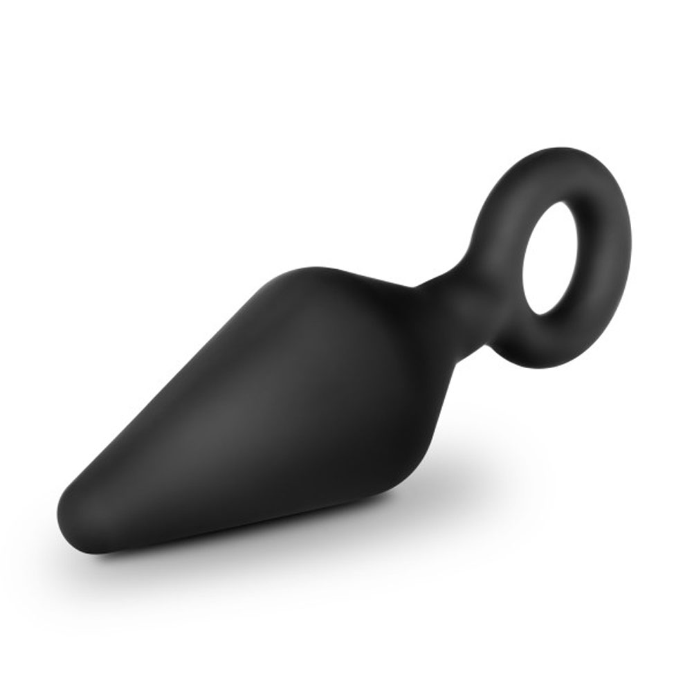 Blush - Anal Adventures - Platinum - Silicone Loop Plug - Small - Black - Anal Toys & Stimulators