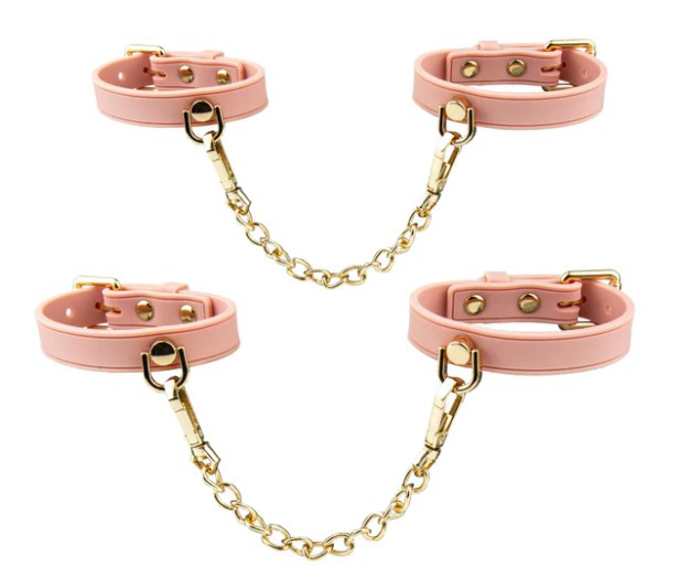 Blush - Temptasia Ardor Wrist and Ankle Restraints - Pink - Bondage & Fetish Toys