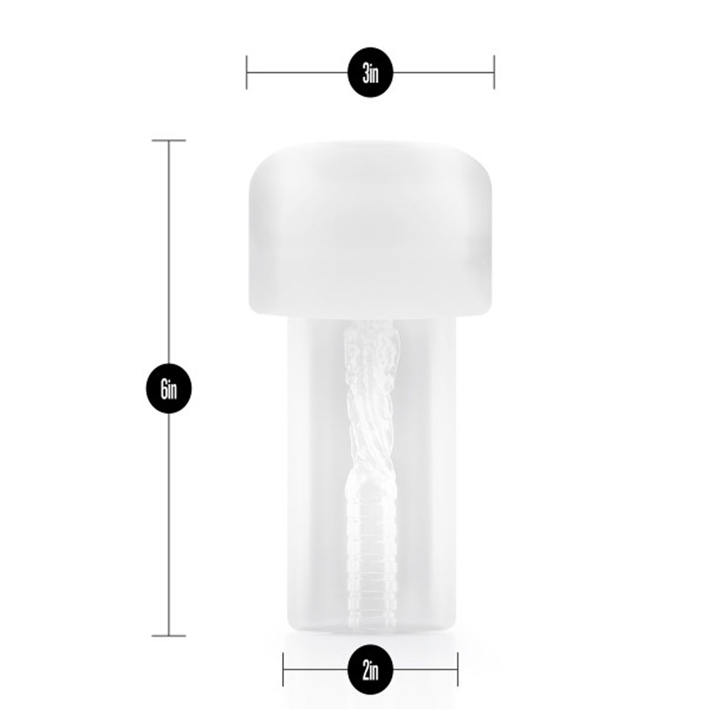 Blush - Performance Stroker Pump Sleeve Clear - Masturbation Aids for Males - TPE/TPR/Elastomers