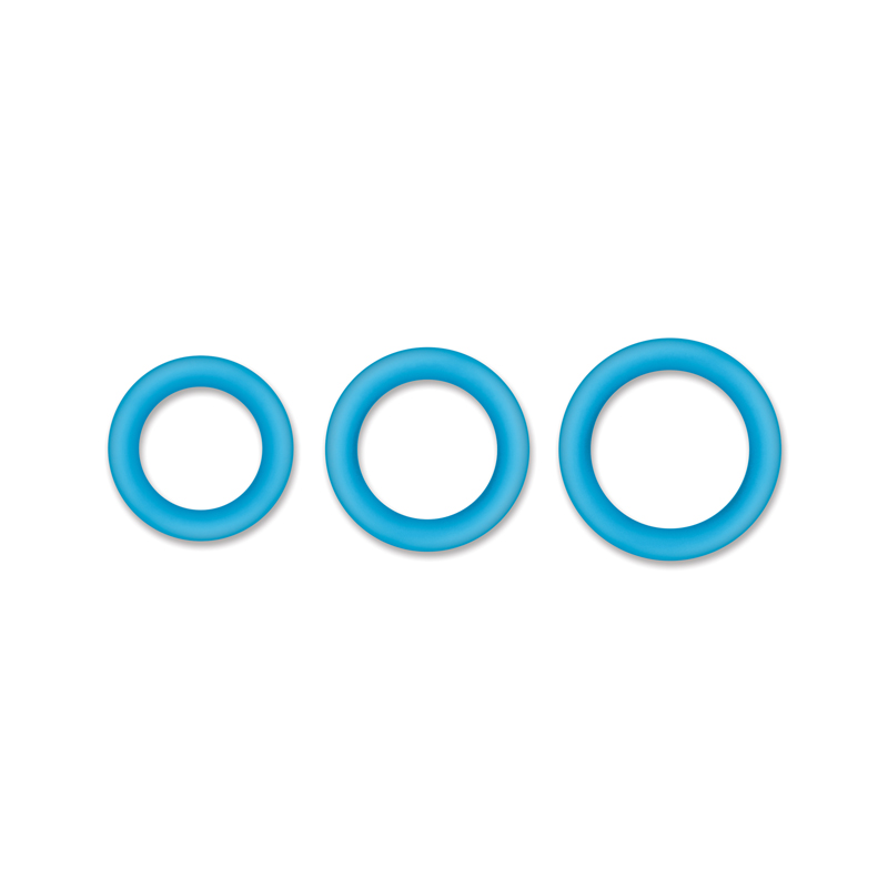 NS Novelties - Firefly Halo Cock Ring Medium Blue - Cockrings - Silicone